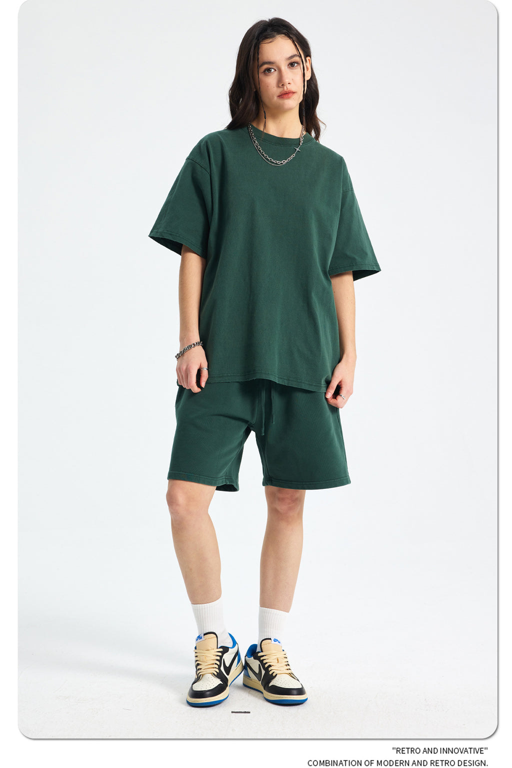 Yaviora Retro Terry Cotton Sports Shorts for Men