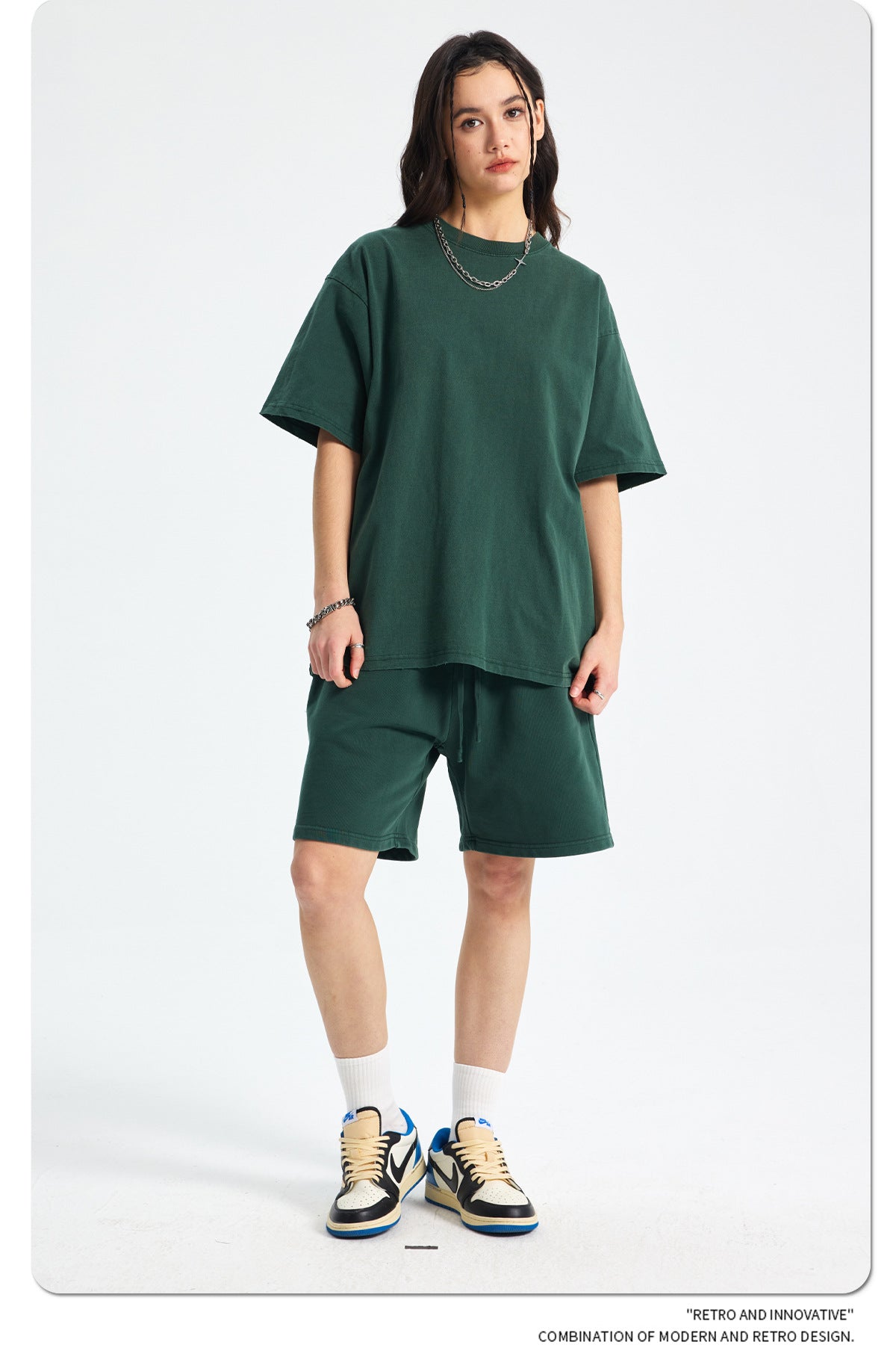 Yaviora Retro Terry Cotton Sports Shorts for Men
