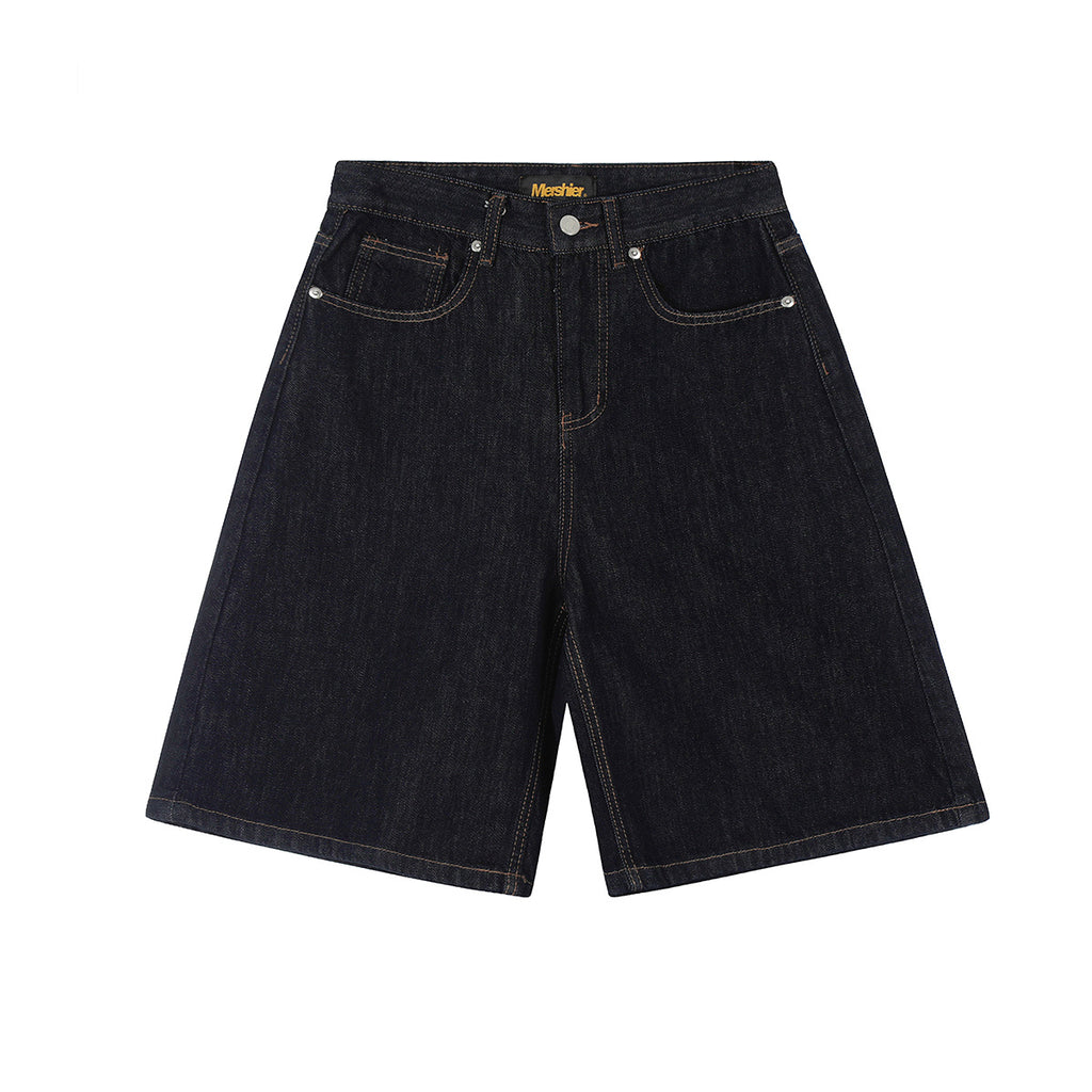 YAVIORA Distressed Straight-Leg Denim Shorts