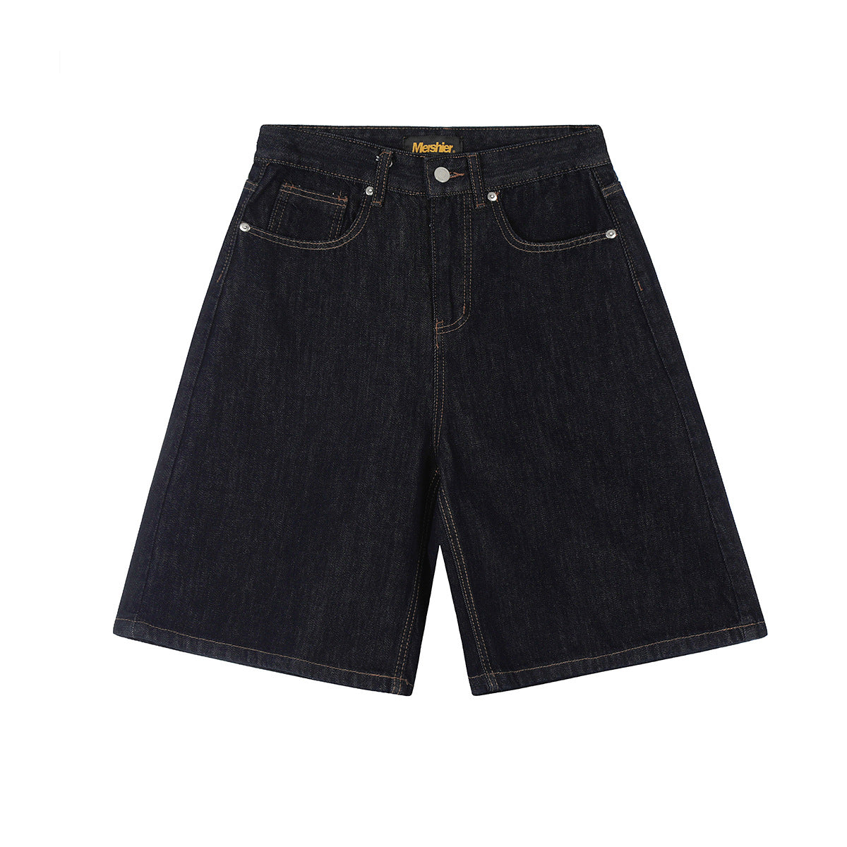 YAVIORA Distressed Straight-Leg Denim Shorts