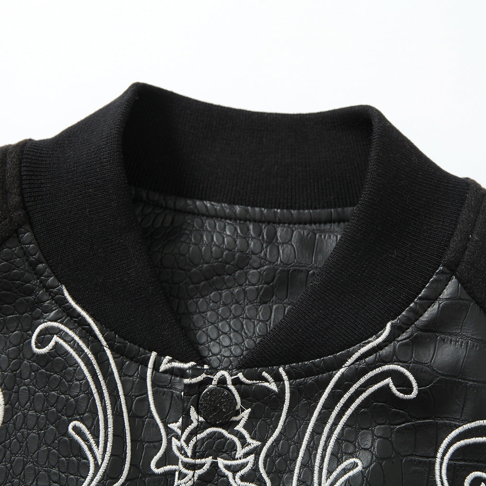 YAVIORA Embroidered Baseball Jacket