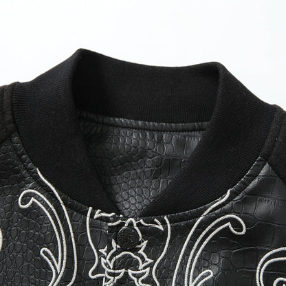 YAVIORA Embroidered Baseball Jacket
