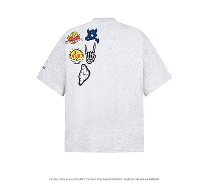 YAVIORA Graffiti Cartoon Tee