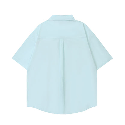 YAVIORA Colorblock-Shirt mit Flockdruck