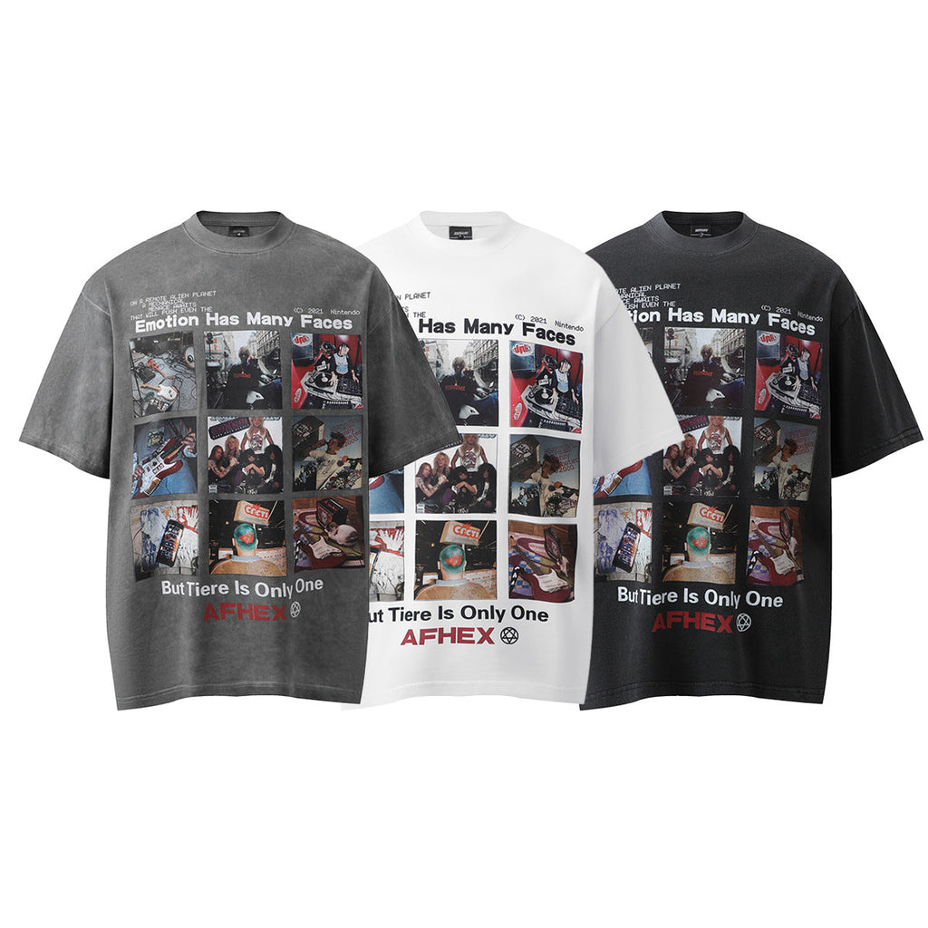 YAVIORA Vintage Print Tee