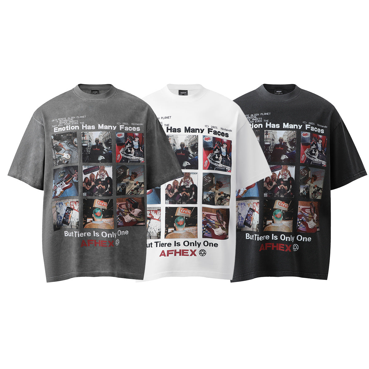 T-shirt YAVIORA imprimé vintage