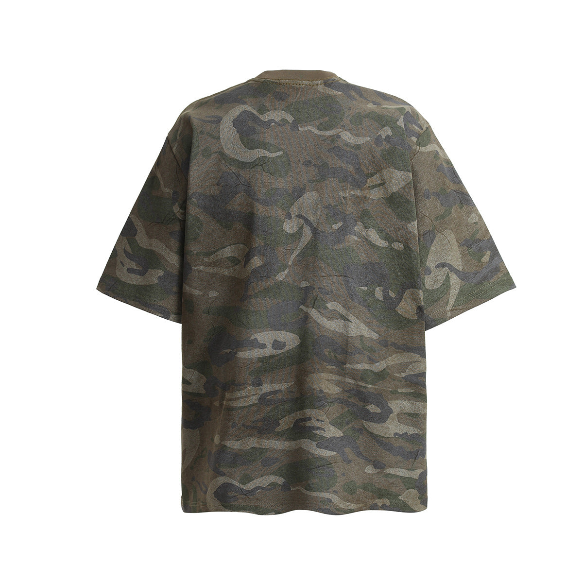 YAVIORA Vintage Camo Graphic T-Shirt