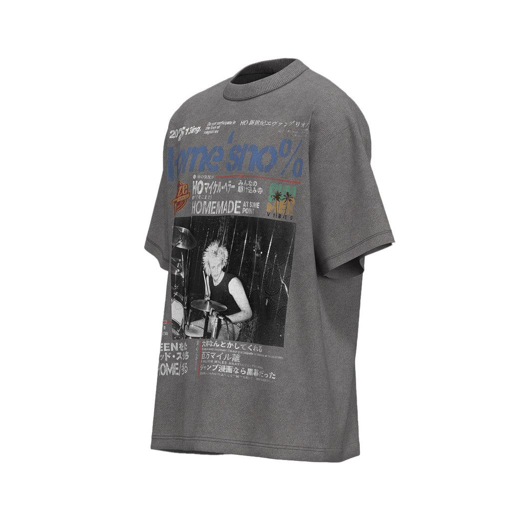 YAVIORA Hip-Hop & Rock Graphic T-Shirt