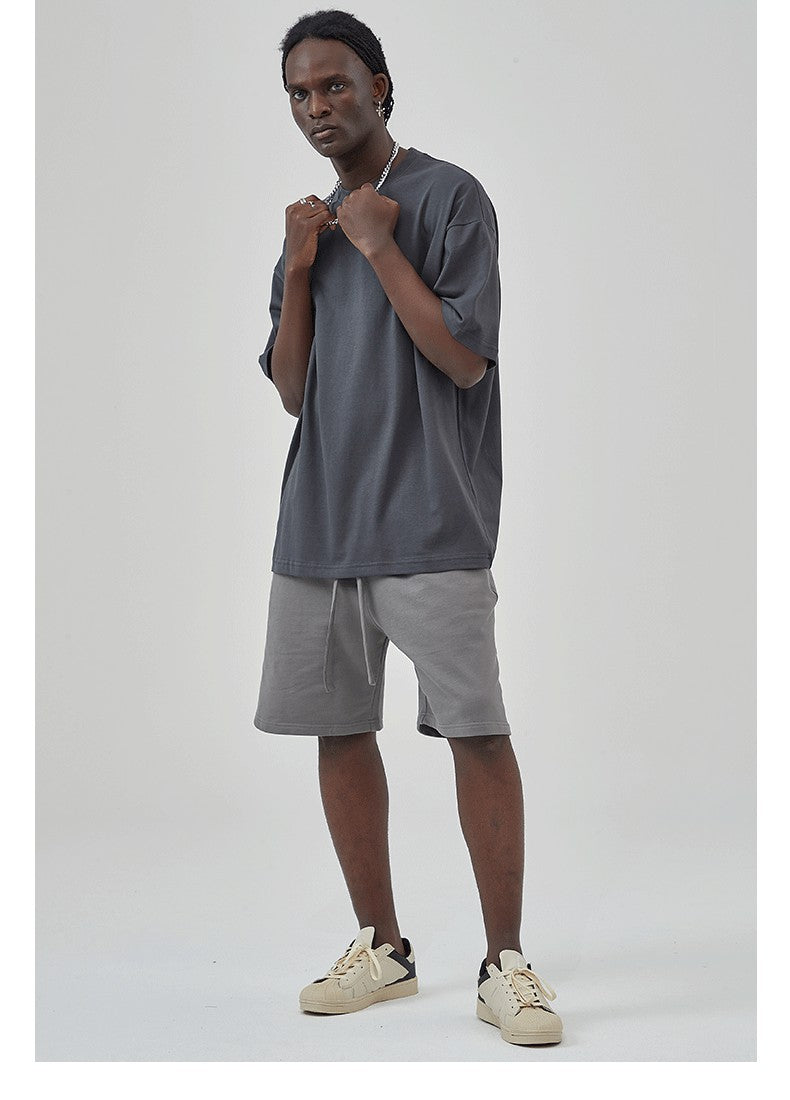 Yaviora 230G Double Yarn Pure Cotton Short-Sleeve T-Shirt