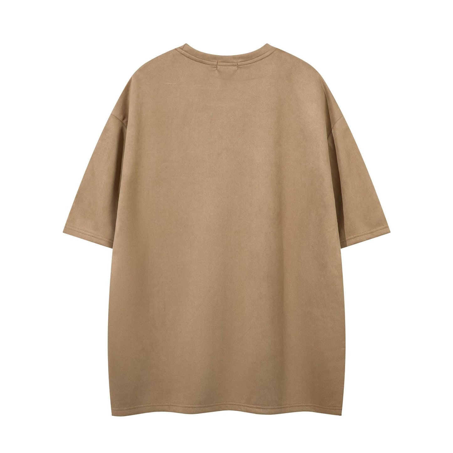 YAVIORA Besticktes Wildleder-T-Shirt