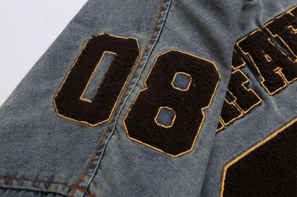 YAVIORA Besticktes Denim-T-Shirt