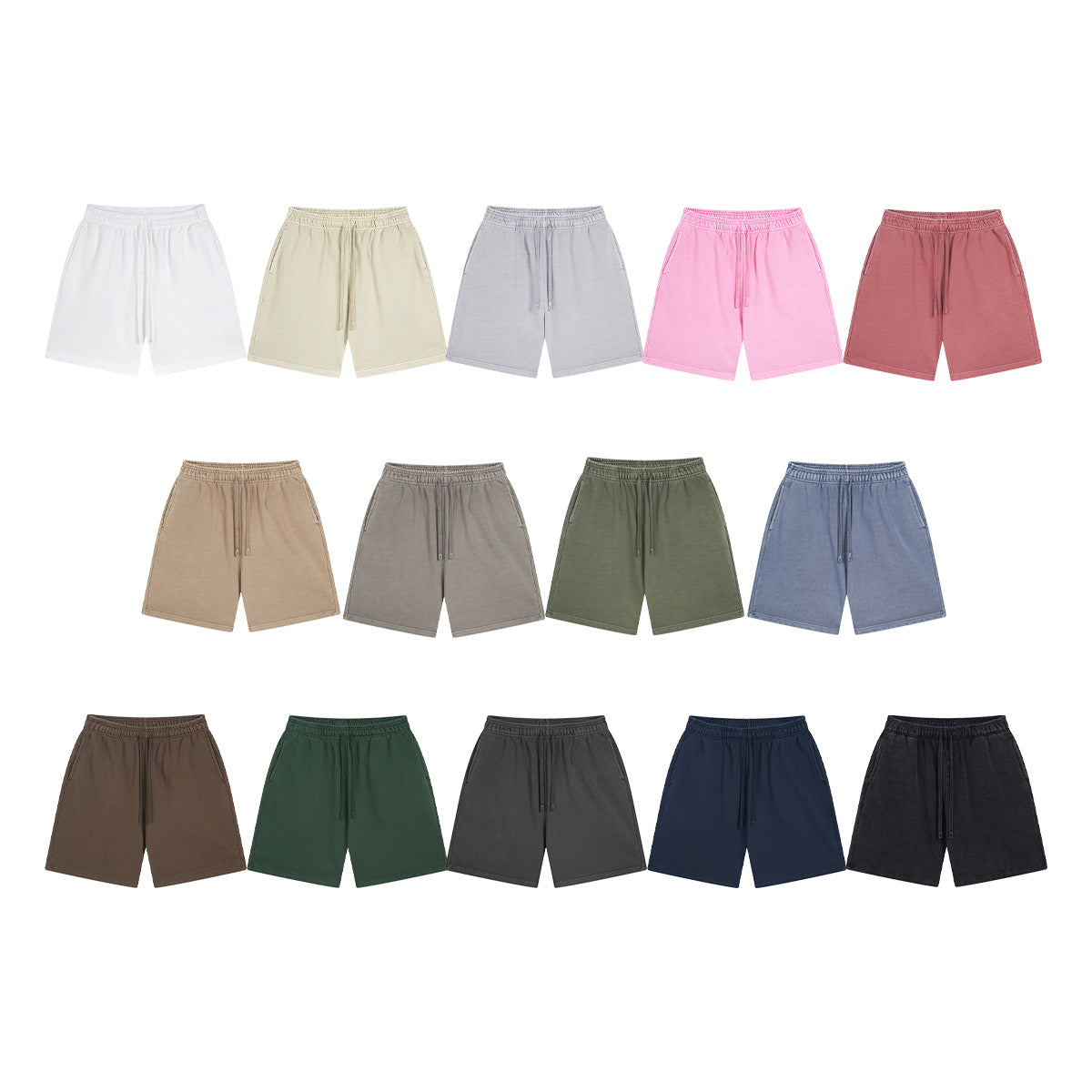 Yaviora Retro Terry Cotton Sports Shorts for Men