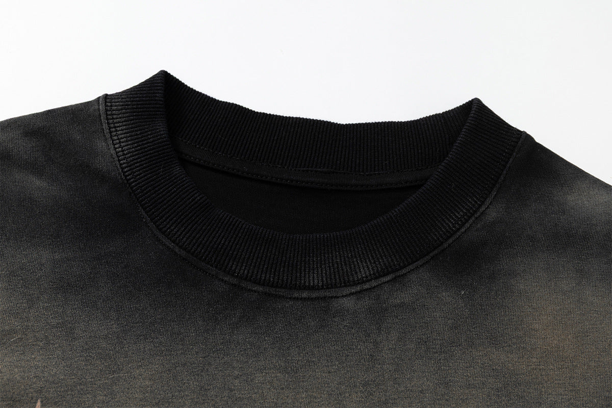 YAVIORA Vintage Music Instrument Gradient t shirt