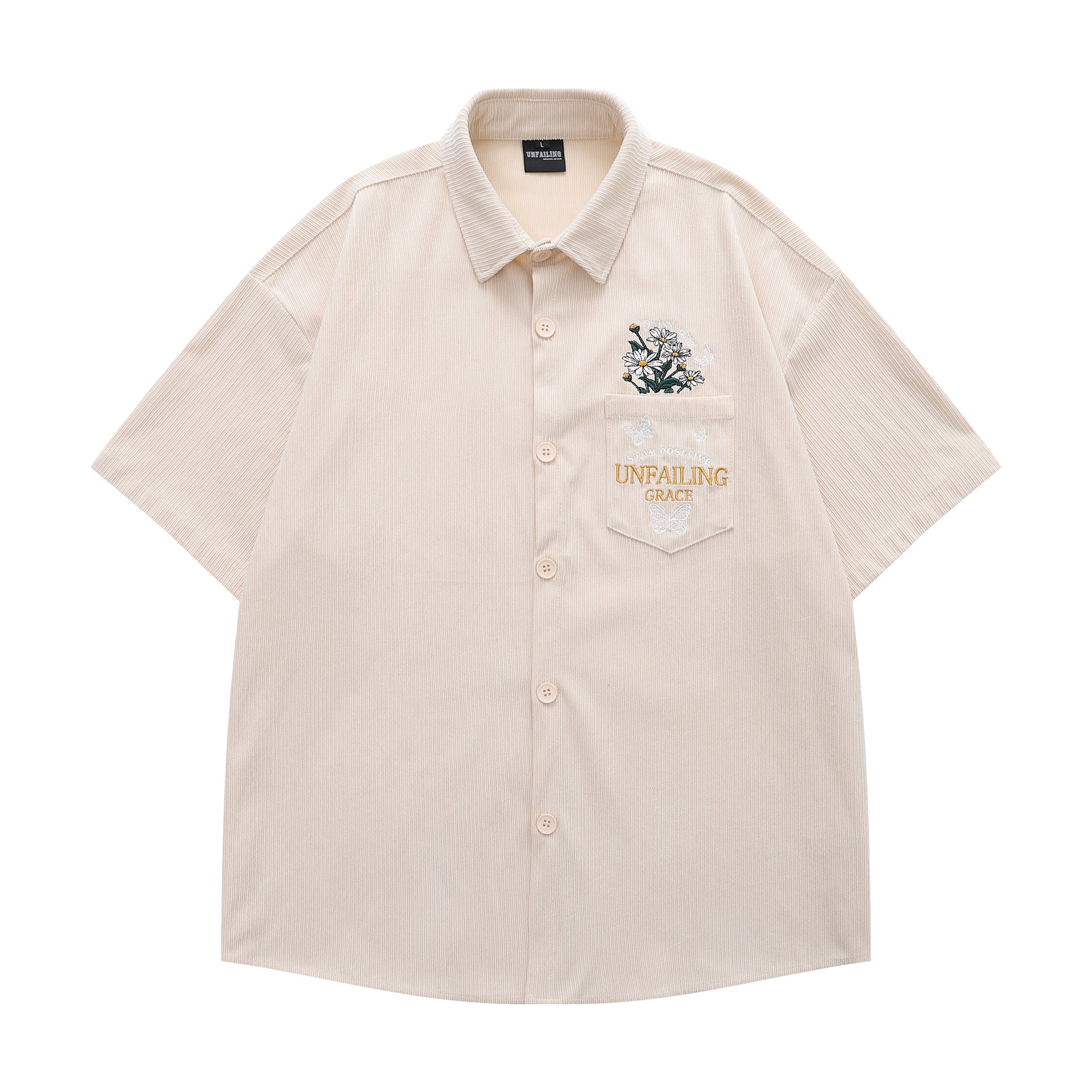 YAVIORA Corduroy Butterfly Shirt