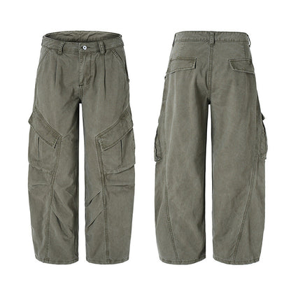 YAVIORA Pleated Cargo Pants
