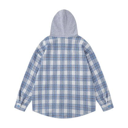 YAVIORA Plaid Hooded Shirt