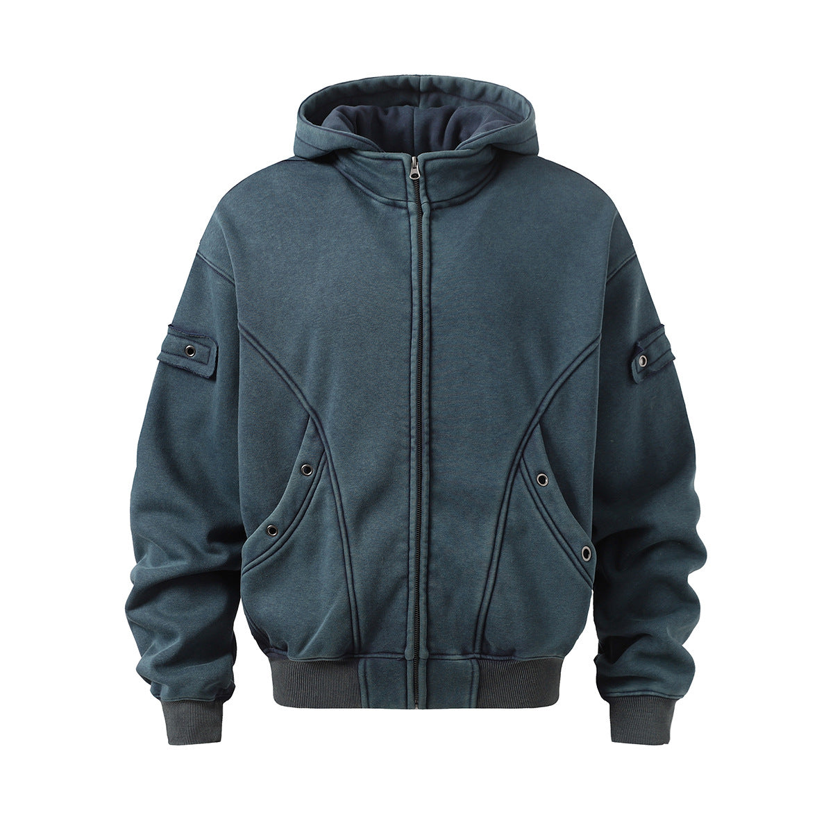 YAVIORA Wasteland Washed Zip-Up Sweatshirt