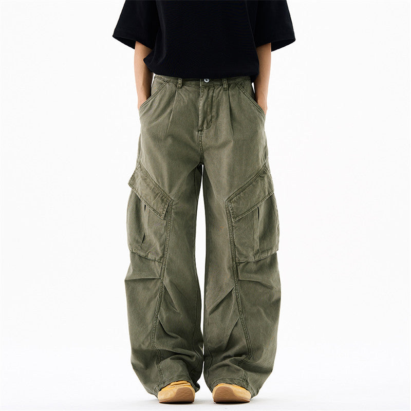 YAVIORA Pleated Cargo Pants