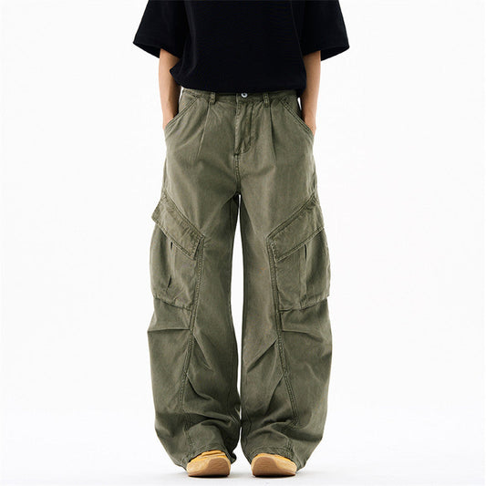 YAVIORA Pleated Cargo Pants