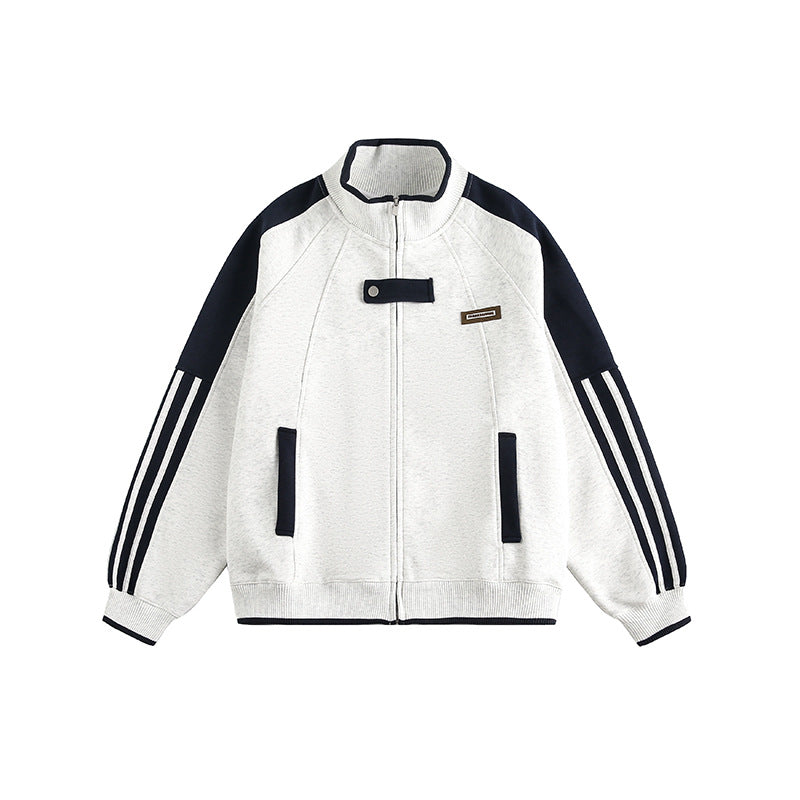 YAVIORA Gestreifte College-Jacke