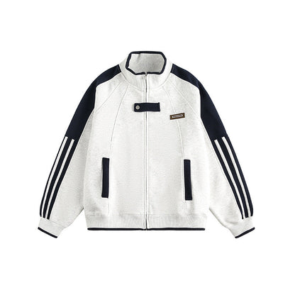 YAVIORA Gestreifte College-Jacke