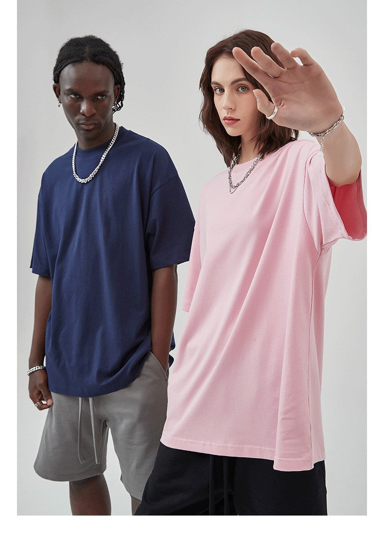 Yaviora 230G Double Yarn Pure Cotton Short-Sleeve T-Shirt