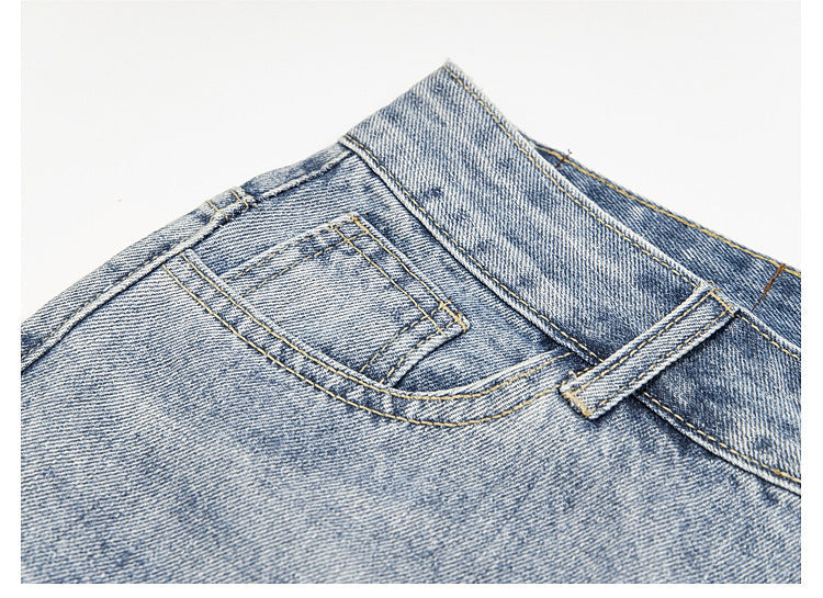 YAVIORA Strass-Weite Jeans