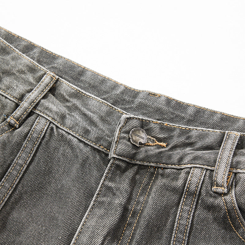 YAVIORA Distressed Wide Jeans
