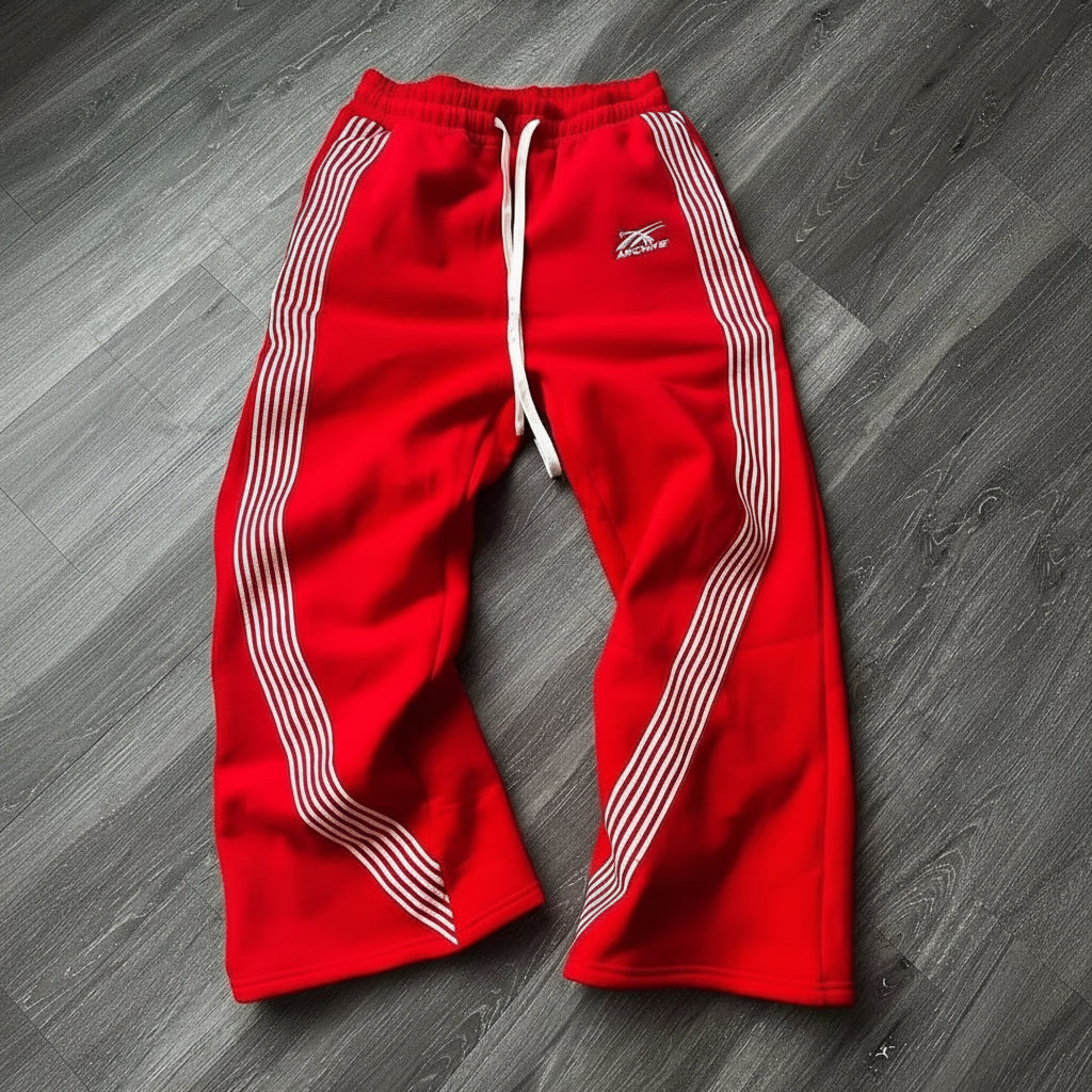 Y2K American style striped casual street hip-hop trousers