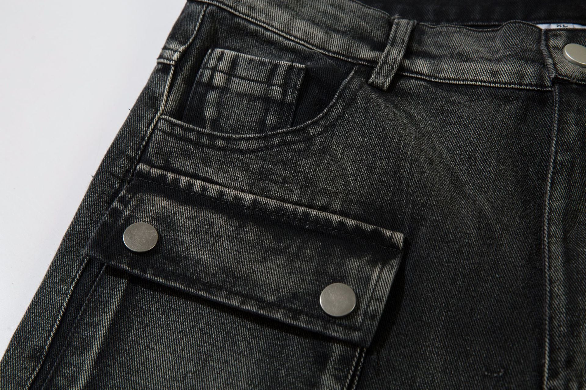 YAVIORA Multi-Pocket Workwear Denim Jeans