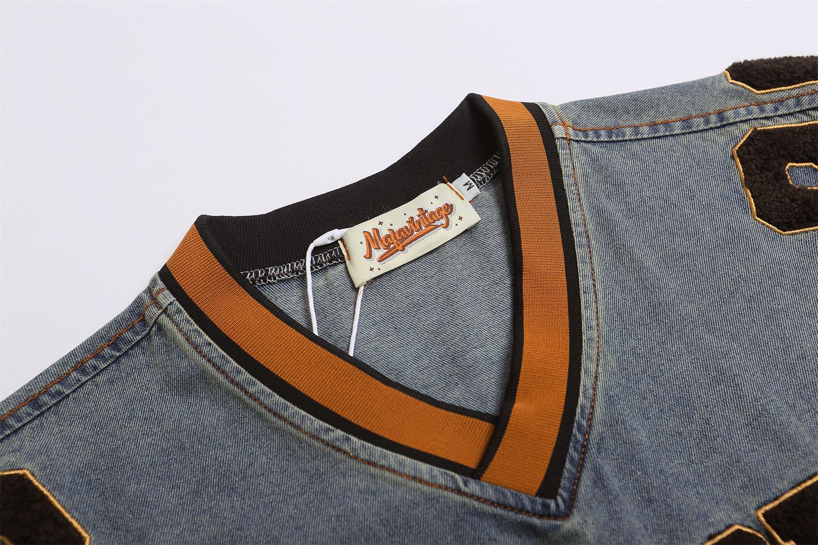 YAVIORA Besticktes Denim-T-Shirt