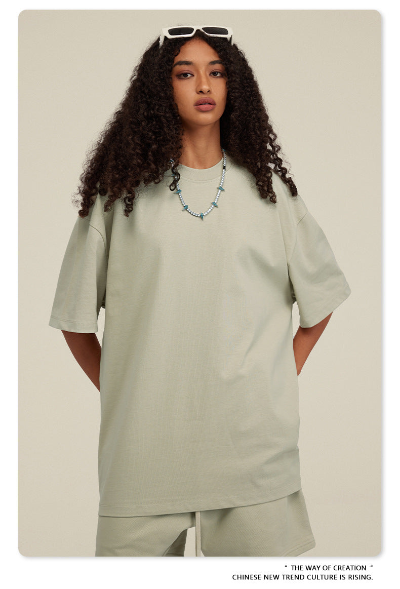 Yaviora Summer American Style Solid Color Loose T-Shirt