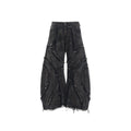 YAVIORA Frayed Curved Jeans