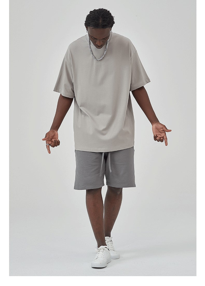 Yaviora 230G Double Yarn Pure Cotton Short-Sleeve T-Shirt