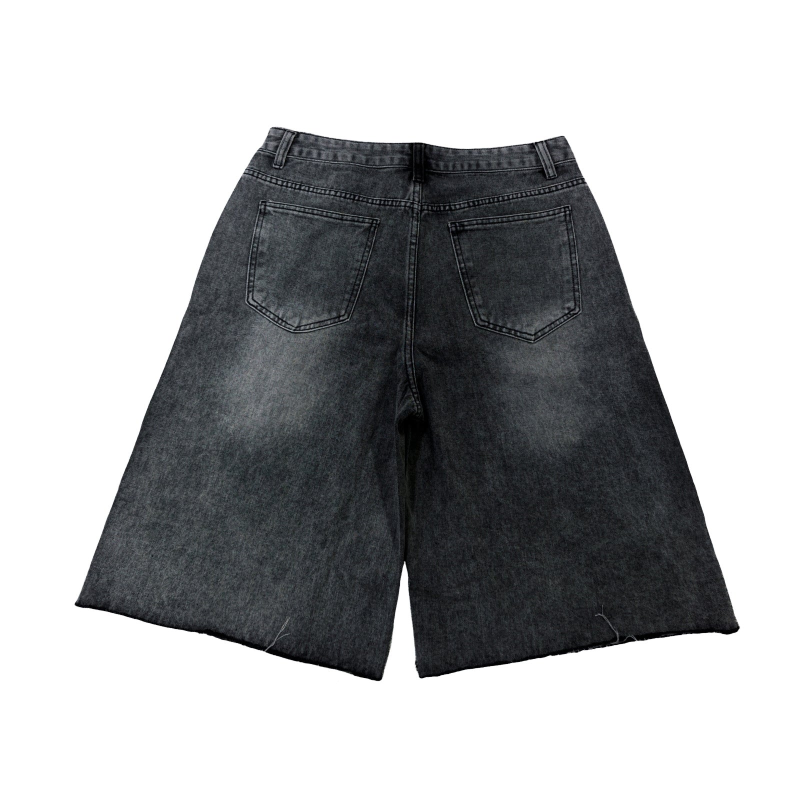 Y2K Straight Leg Wide Leg Distressed Loose Fit Capri Pants