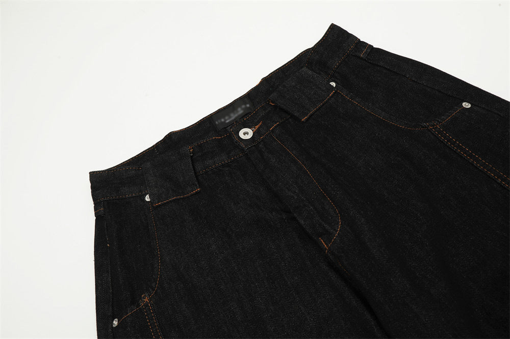 YAVIORA Jeans mit Kontrastnaht