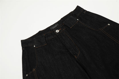 YAVIORA Jeans mit Kontrastnaht