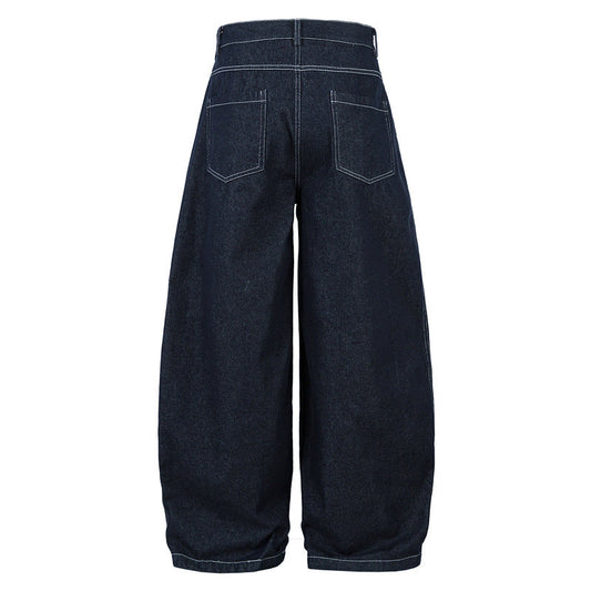 YAVIORA High-Rise Pleated Jeans