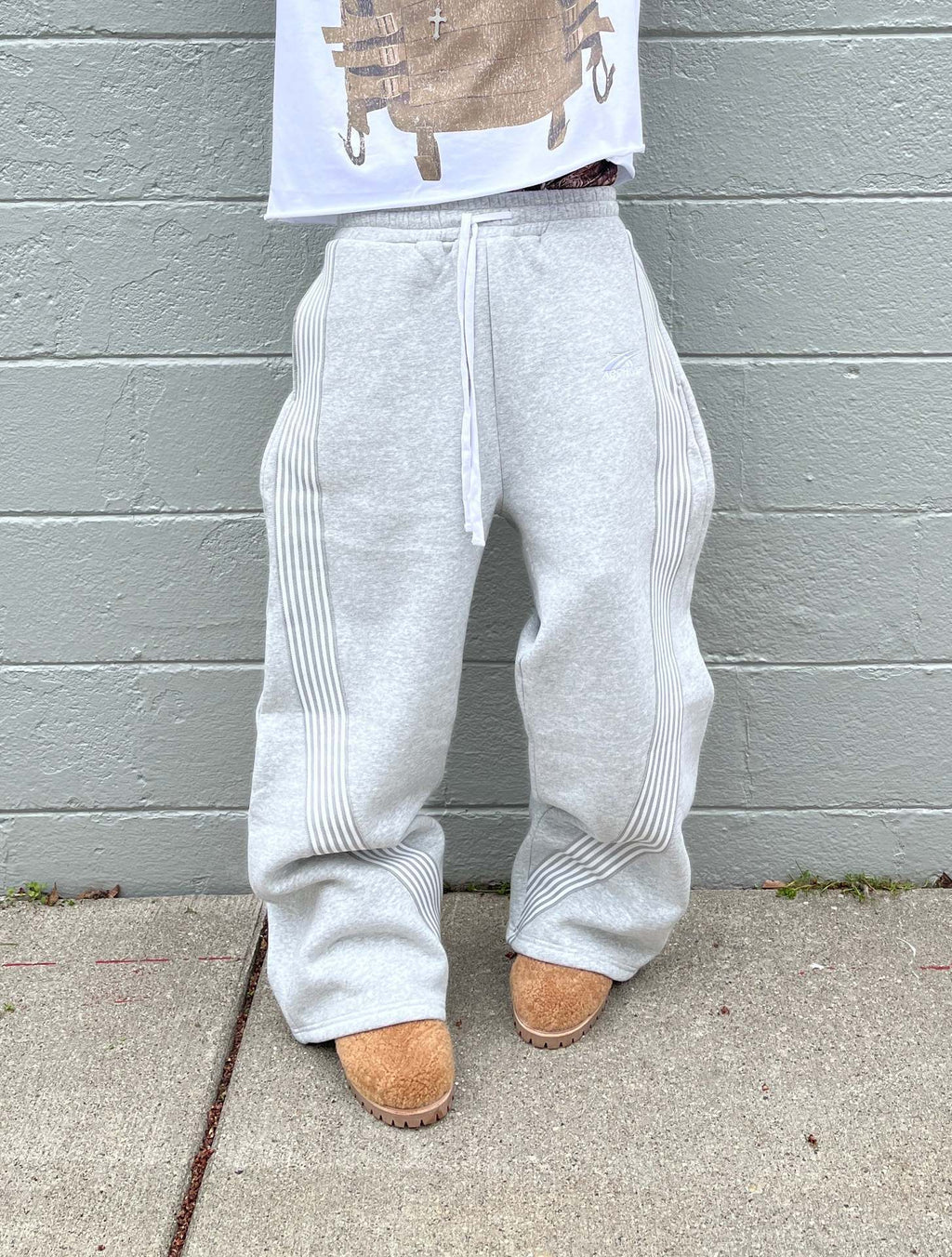 Y2K American style striped casual street hip-hop trousers