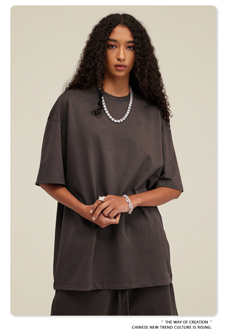 Yaviora Summer American Style Solid Color Loose T-Shirt
