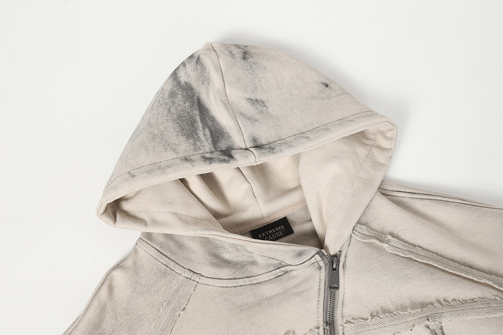 YAVIORA Deconstructed Irregular Hoodie