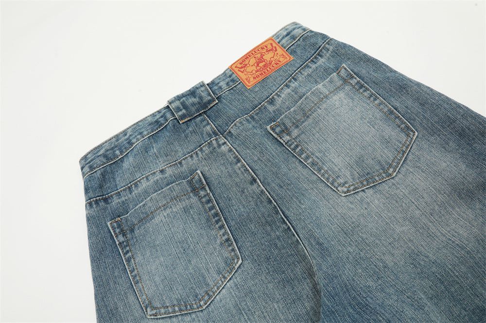 YAVIORA Deconstructed Denim Pants