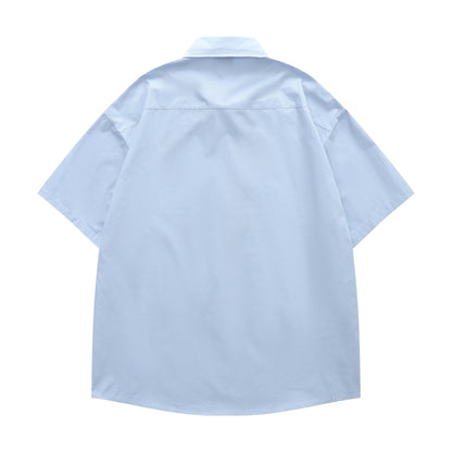 Chemise universitaire à motifs de dessin animé YAVIORA