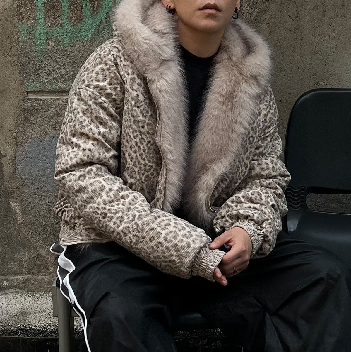 YAVIORA Leopard Print Puffer