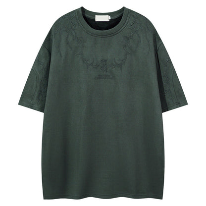 YAVIORA Suede Thorn Tee