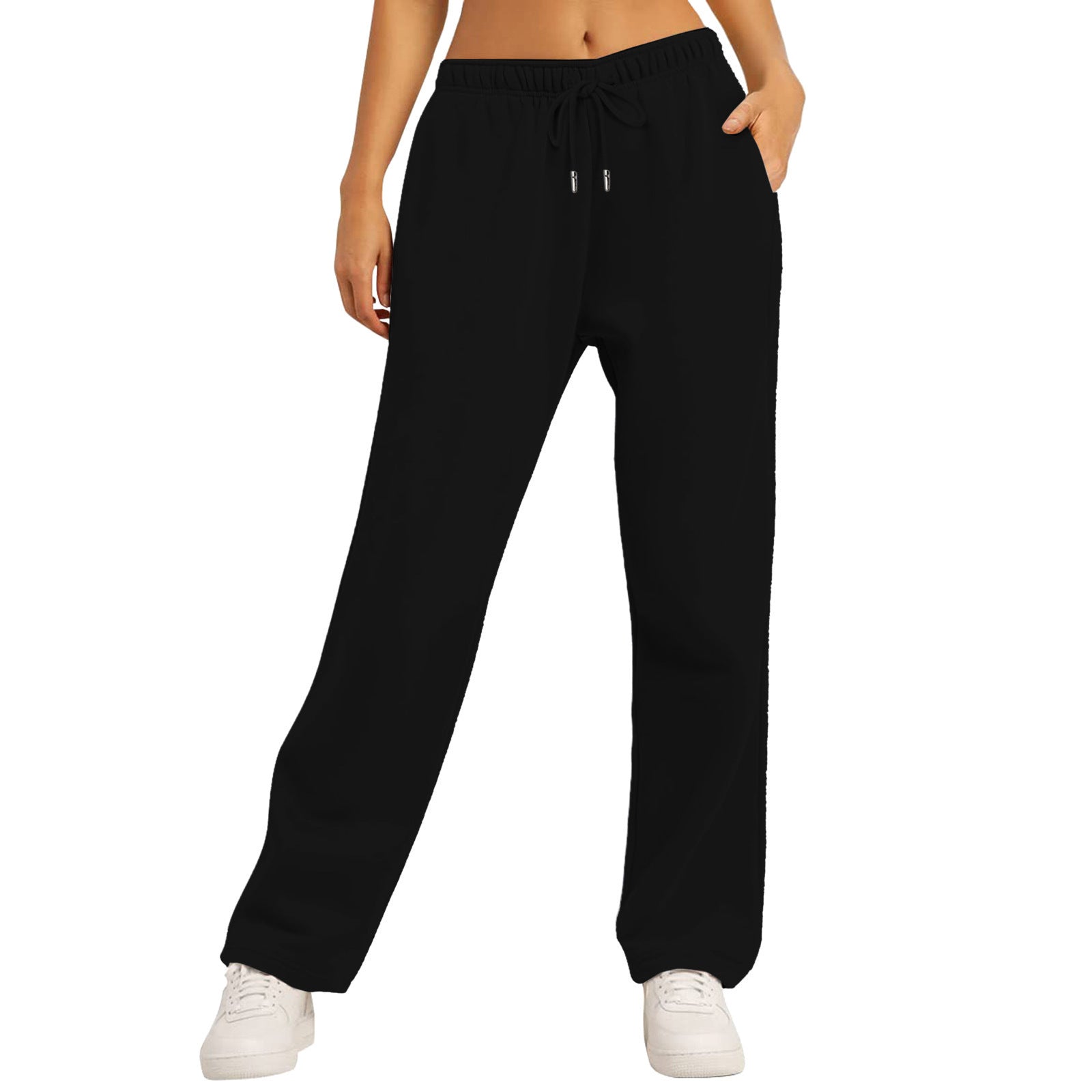 Y2K wide-leg loose-fit casual sweatpants.