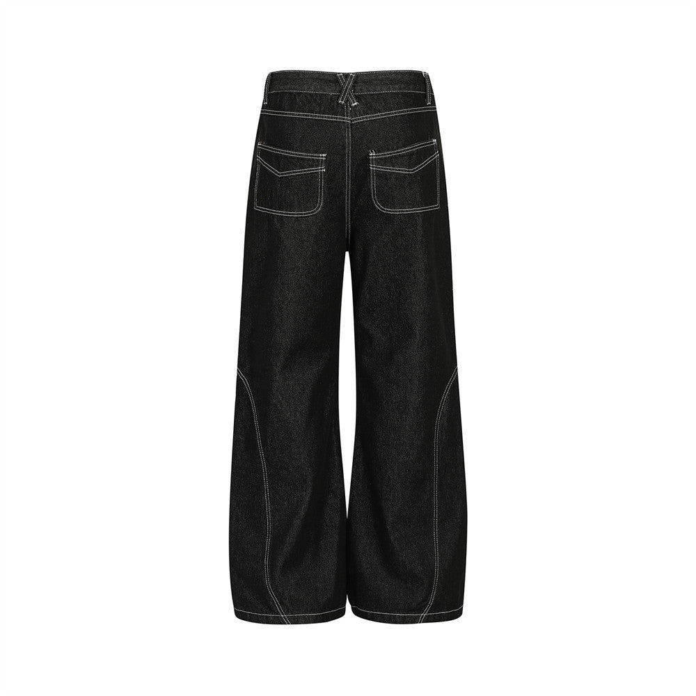 YAVIORA Deconstructed Pocket Jeans