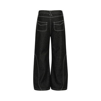 YAVIORA Deconstructed Pocket Jeans
