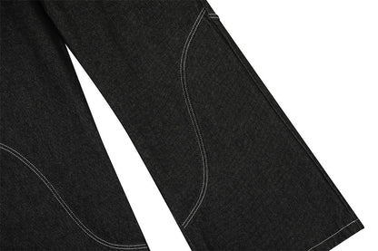 YAVIORA Deconstructed Pocket Jeans