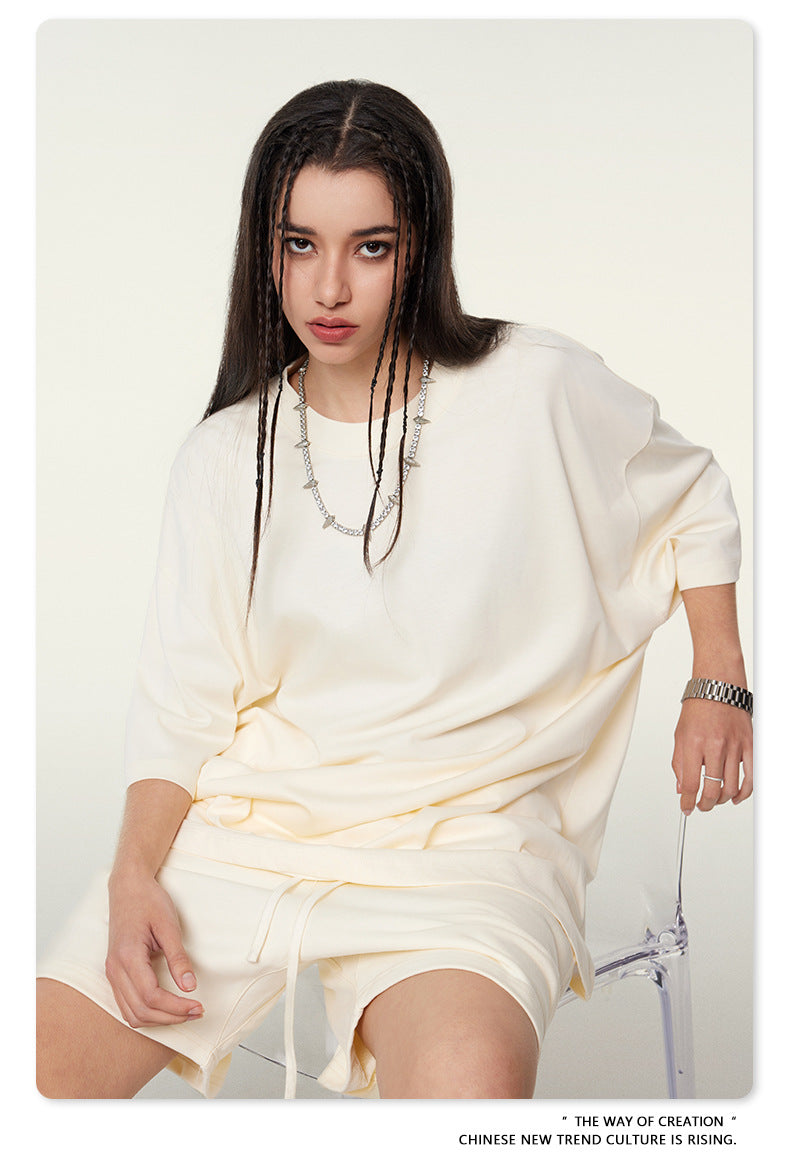 Yaviora Summer American Style Solid Color Loose T-Shirt